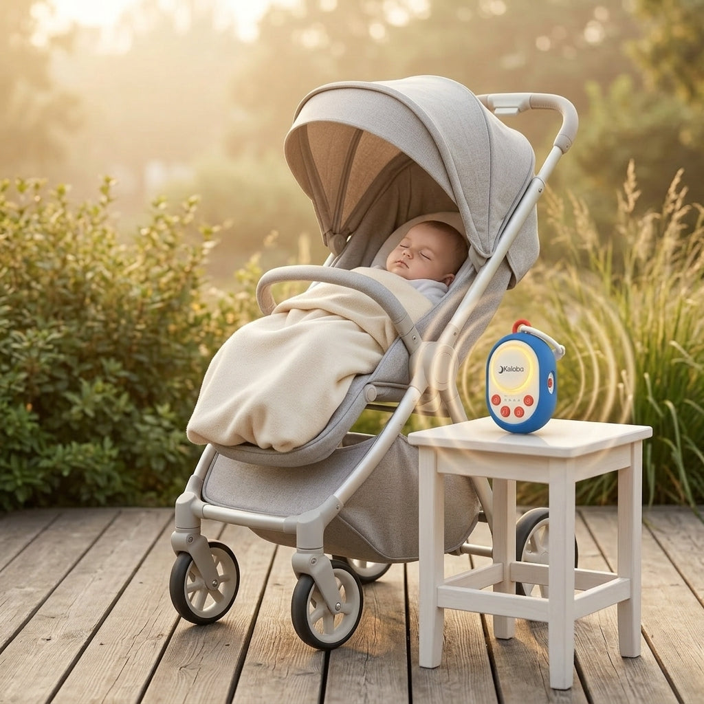 Baby slaapt vredig met de Kalaba Go